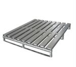Galvanized Heavy Duty Steel Metal Pallet Flat Pallets Single Face Style 1500kg