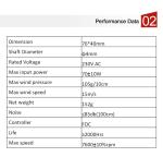 High Effiiciency Brushless DC Hair Dryer Motor