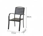 WPC Furniture Set Anti-Corrosion Patio Outdoor Outdoor Leisure Balcony Garden