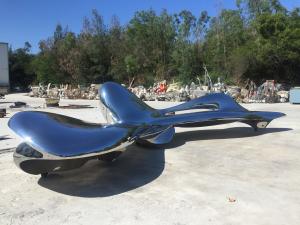 Wholesale Stainless Steel Large Outdoor Sculpture , Large Modern Garden Sculptures from china suppliers