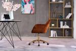 Velvet Crush 22.8"Wx24.8"Dx33.9"H Living Room Office Chair Light Brown