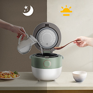 Compact Size Easy to amp Clean Fuzzy Logic Technology for Perfectly Cooked Rice Every Time