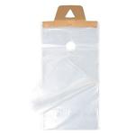Plastic Clear Waterproof and Secure Door Knob Hanger Bags Poly Newspapaer Bags