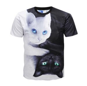 Wholesale Animal Printing Sublimation Sports T Shirts , Mens Sublimated Tee Short Sleeve from china suppliers