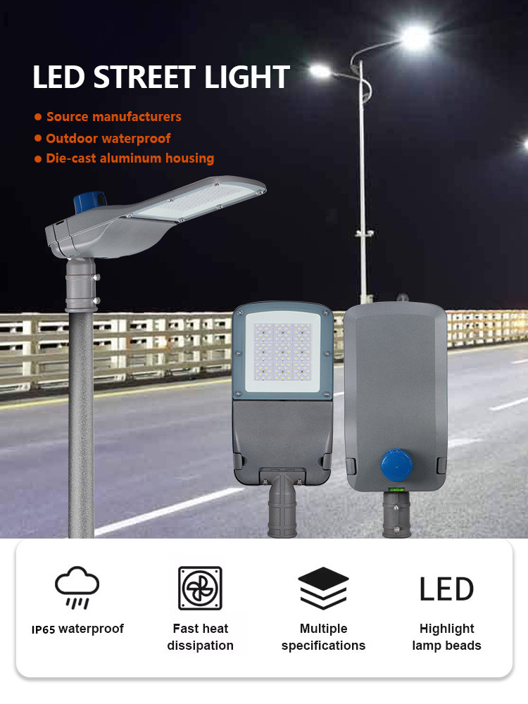 KCD Modern Road Light 50w 60w 80w 100w 150w Super Bright Aluminium Decorative Smart 220v Street Lights LED