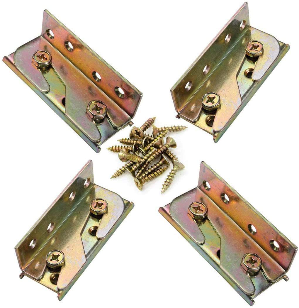 86mm*26.5mm*33mm Metal Wooden Bed Hardware Parts Hooks for Furniture Accessories