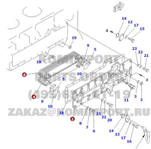 Wholesale komatsu D155 D355 bulldozer oil cooler bracket 6127-61-2113 oil cooler element 600-651-1160 from china suppliers