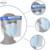 Wholesale transparent plastic PET Protective Shields medical face shield disposable visor faceshield from china suppliers