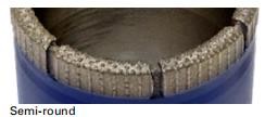 High Efficiency Core Diamond Drill Customized Size Higher Penetration Rates