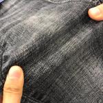 Stone Washed Super Stretch Cotton Dualfx T400 Lycra Denim Jeans Fabric Sulfur