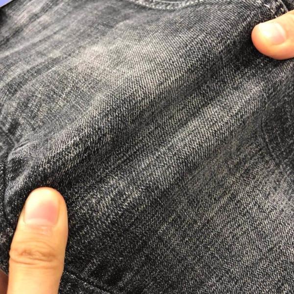 Stone Washed Super Stretch Cotton Dualfx T400 Lycra Denim Jeans Fabric Sulfur