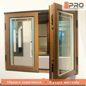 Wholesale Wind Proof Aluminum Casement Windows Customized Size Safety Window Grill Design FRENCH ALUMINUM CASEMENT WINDOW from china suppliers