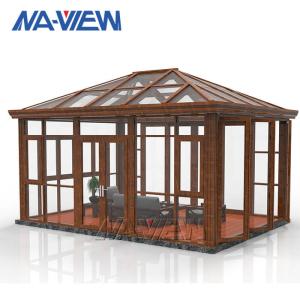 Wholesale Aluminum Alloy Gable Roof Sunroom Solarium And Conservatory Glass Sunroom Extensions from china suppliers
