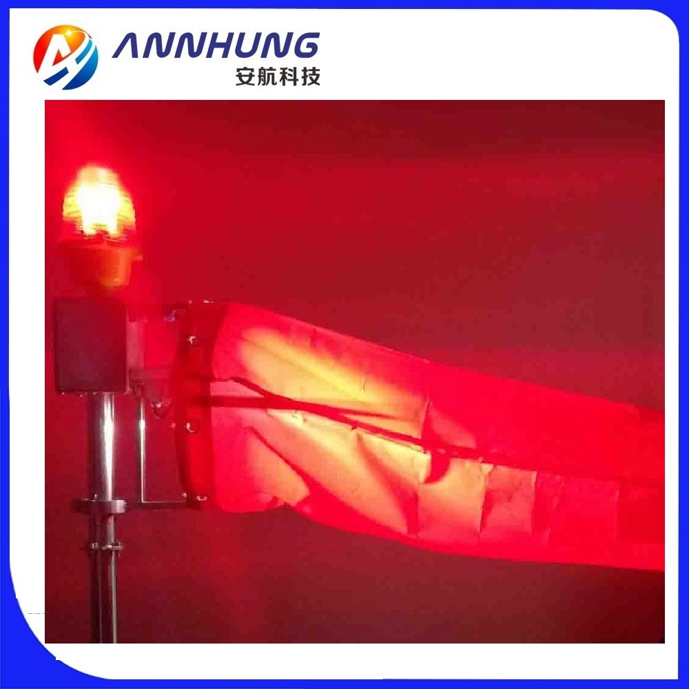 Internally Illuminated Lighted Wind Cone Heliport IP65 Waterproof Corrosion Resistant