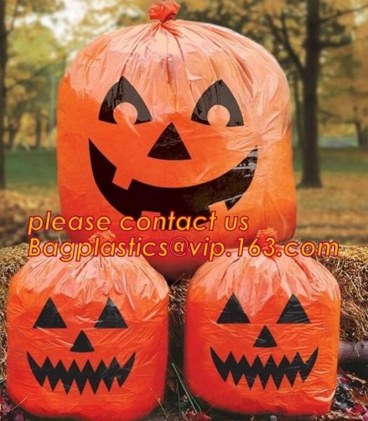 halloween pumpkin bag/ Halloween ghost leaf bags / large halloween gift bag,Garden Halloween Leaf Bags Giant Pumpkin Law