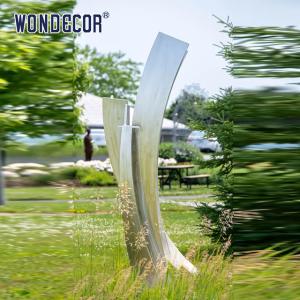 Wholesale Outdoor geometric metal art craft forging stainless steel sculpture from china suppliers