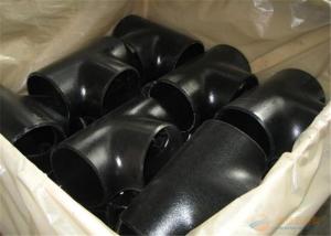 Wholesale A234 WPB Carbon Steel Pipe Tee , Metal Pipe Fittings Butt Welding Design from china suppliers