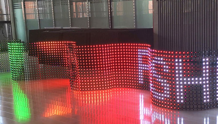 SMD3535 LED Type Full-Color DMX512 Control Advertising Grid Display with IP67 Grade