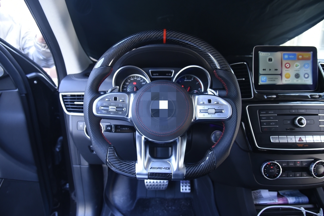 Custom Carbon Fiber Steering Wheel For Mercedes Benz S Class W222 S500 Model Fitment