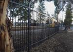 Black Industrial Garrison Steel Picket Fencing / Garrison Steel Picket Fencing
