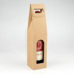 2 Bottle Wine Box Cardboard Corrugated Kraft Paper Packaging Durable