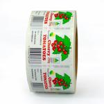 CMYK Private Food Labels Waterproof Frost Proof Custom Fruit Label Stickers