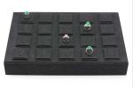 PU Leather Jewelry Storage Trays OEM For Bangle Rings Counter Displays