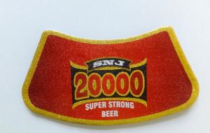 Wholesale Professional manufacturer Aluminium foil beer Bottle Neck Labels Custom Printing Wet Strength Adhesive Paper Beer Label from china suppliers
