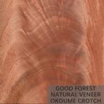 Hotel Decoration Okoume Natural Wood Veneer Unusual Figured Grain