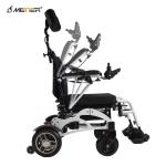 Aluminum Electric Collapsible Wheelchair 120kg Load Lightweight
