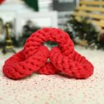 Red Color Pet Play Toys Size 20cm Cotton Linen Material For Entertainment