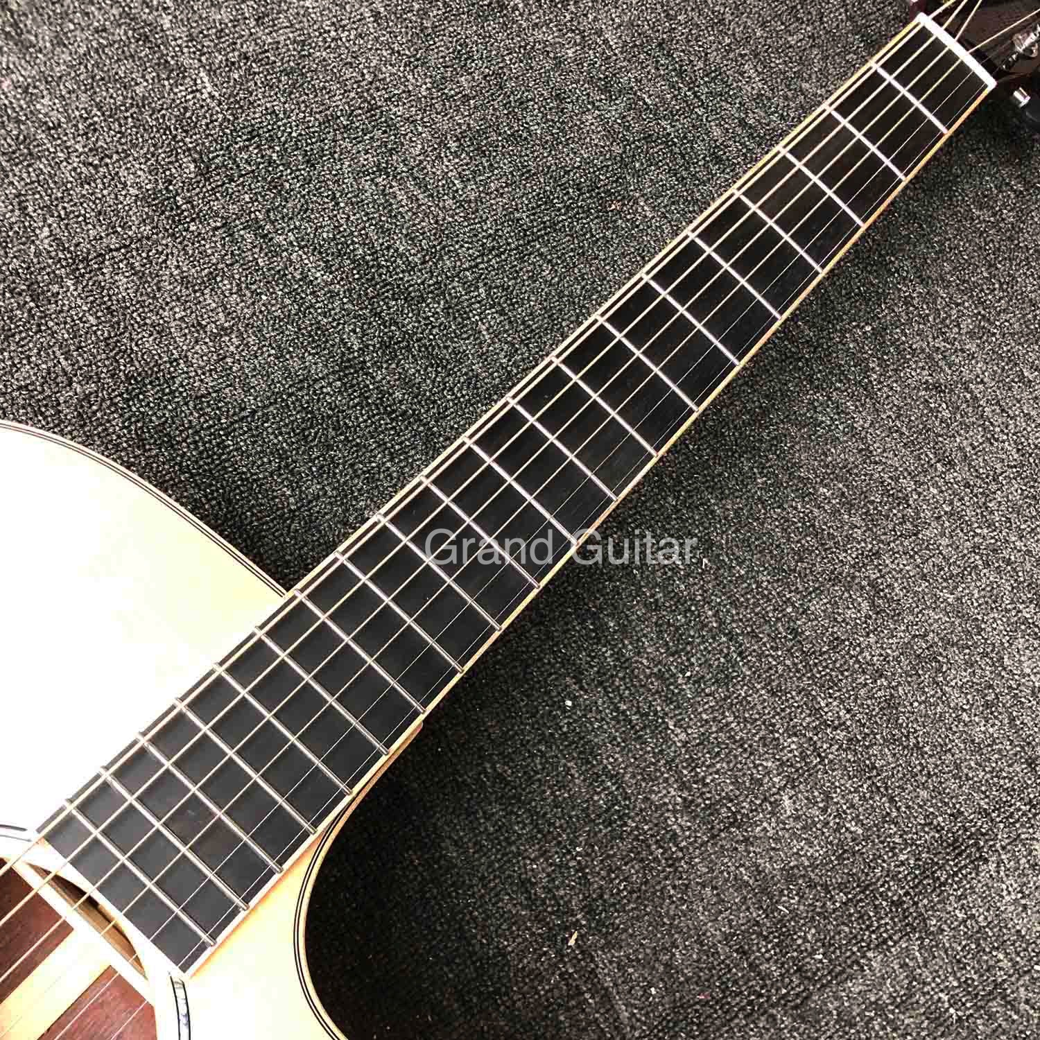 Custom Solid Cocobolo Wood Back Side Cutaway Acoustic Guitar in Natural