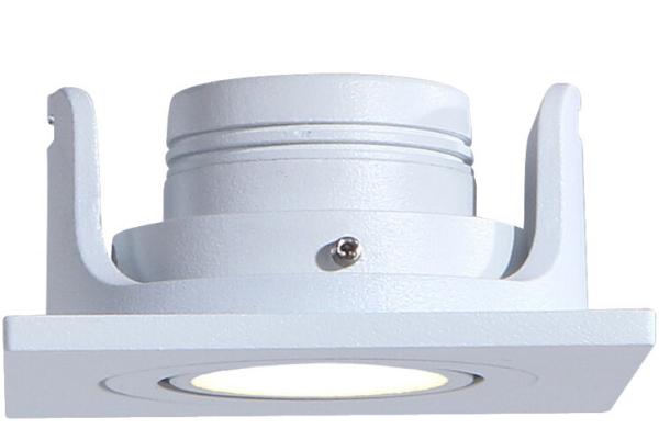 Square Dimmable Recessed LED Lights 3.5w for Hotels / Restaurants Dia.65 * 65 *