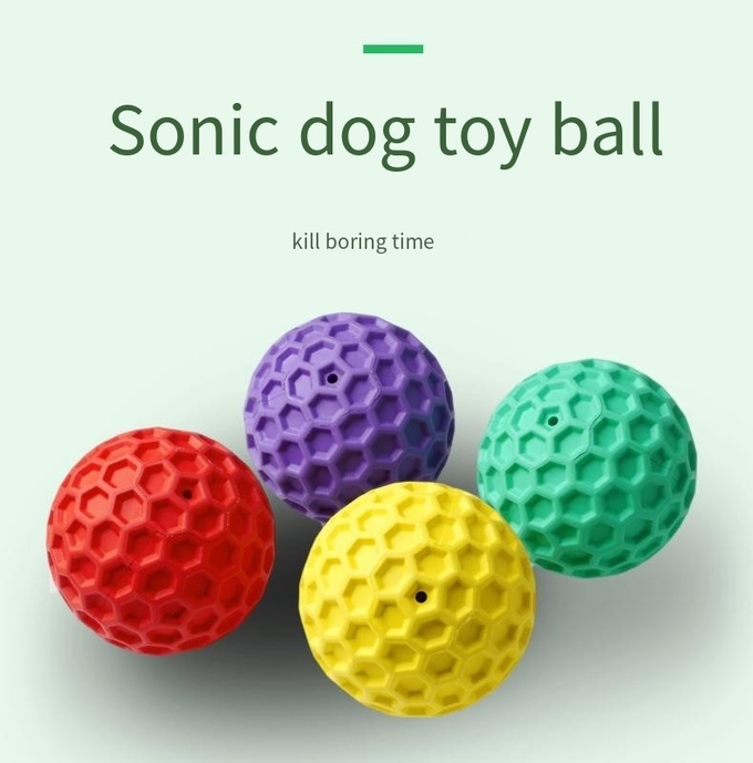Pet Bite-resistant Sound Chew Toy Dog Interactive Rubber Ball