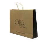 custom shopping paper bag with logo packaging Kraft bag for supermarket