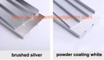 Anti Corrosion Brushed Aluminium Skirting Board For Curved Wall Decoration