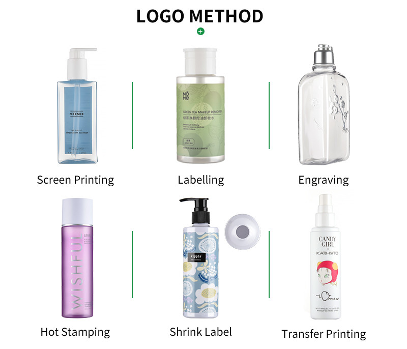 PET Plastic Cosmetic Bottles 200ML Black Free Sample For Cleansing Oil