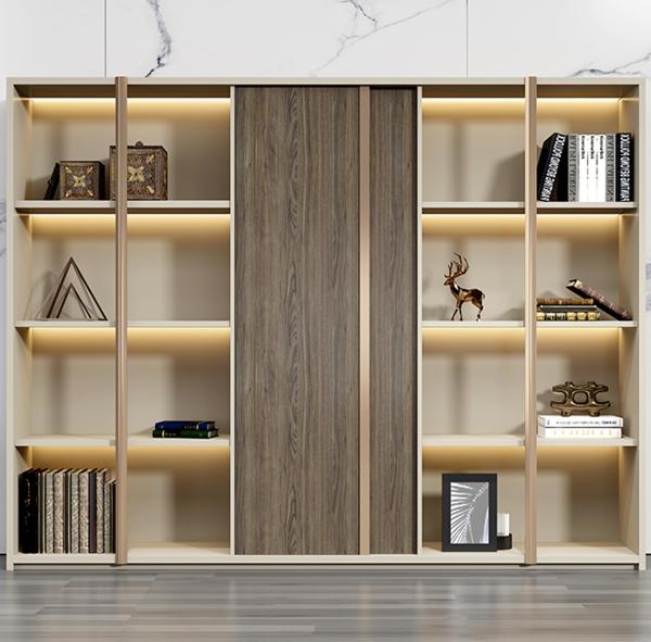 Cabinet Wooden Office Furniture Desk Background Cabinet Office Bookcase
