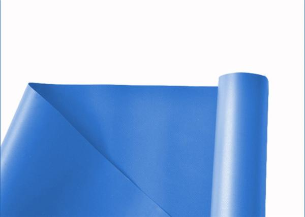 1000 *1000 18 * 18 Laminated Blue Waterproof PVC Tarp Roll Outstanding Tearing