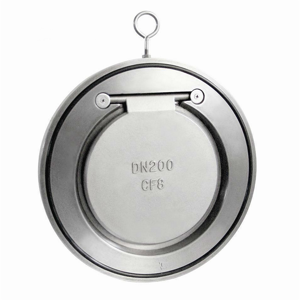 DN50 65 80 Stainless Carbon Steel SS304 EPDM NBR Single leaf thin disc Plate Check Valve In Stock