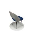 550mm 850mm 6KGS Stainless Steel Frame Leisure Dining Chairs