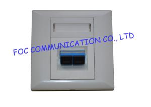Wholesale Wall Mounted 2 Port Fiber Optic Termination Box Outlet SC Duplex Adapter Loaded from china suppliers