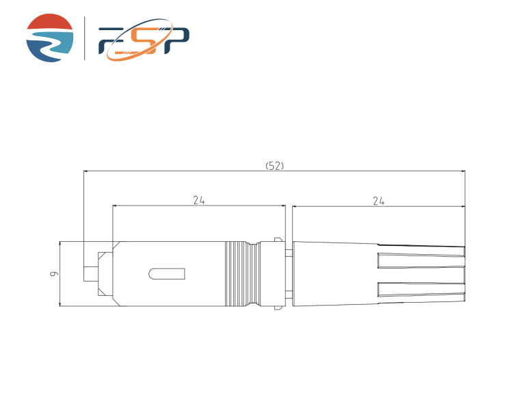 FTTH Simplex Field Assembly SC Fiber Optic Drop Cable for Network Fast Connector