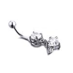 New Heart Shape Fashion Piercing Belly Ring Stainless Steel Piercing Jewelry