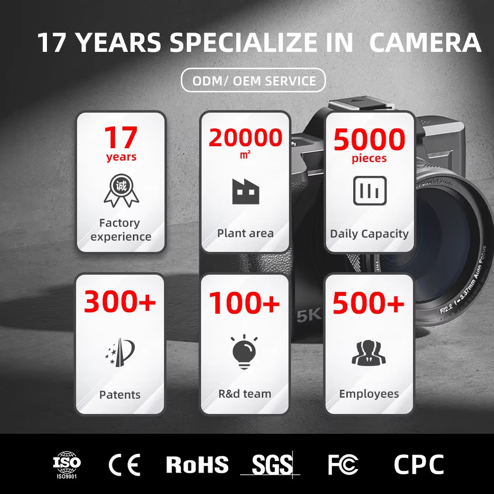 Portable CCD Mini 4K HD Digital Video Camera Camcorder 2.88 Inch For Youtube
