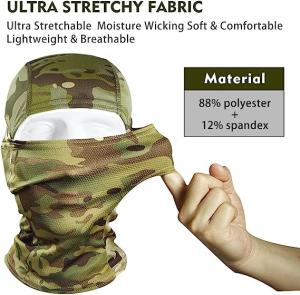 Wholesale Outdoor Camouflage Tactical Mask Scarf Military Camo Face Mask Bandana Balaclava Hood Headwear Men Women Tactical from china suppliers
