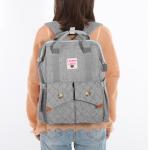 Multifunctional Mommy Diaper Bag Backpack With Trailer Buckle OEM ODM