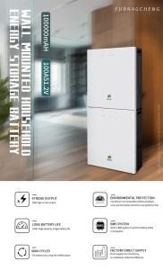China IP20 LFP Solar Photovoltaic Batteries Lifepo4 Wall Mounted Lithium Ion Energy Storage Power Supply on sale