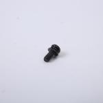 Iron Plated Black Zinc Slotted Round Head Screw , Pan Cross Head Screw Washer