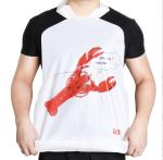 Customized Printed Promotional Lobster Non Woven Disposable Apron Adult Custom